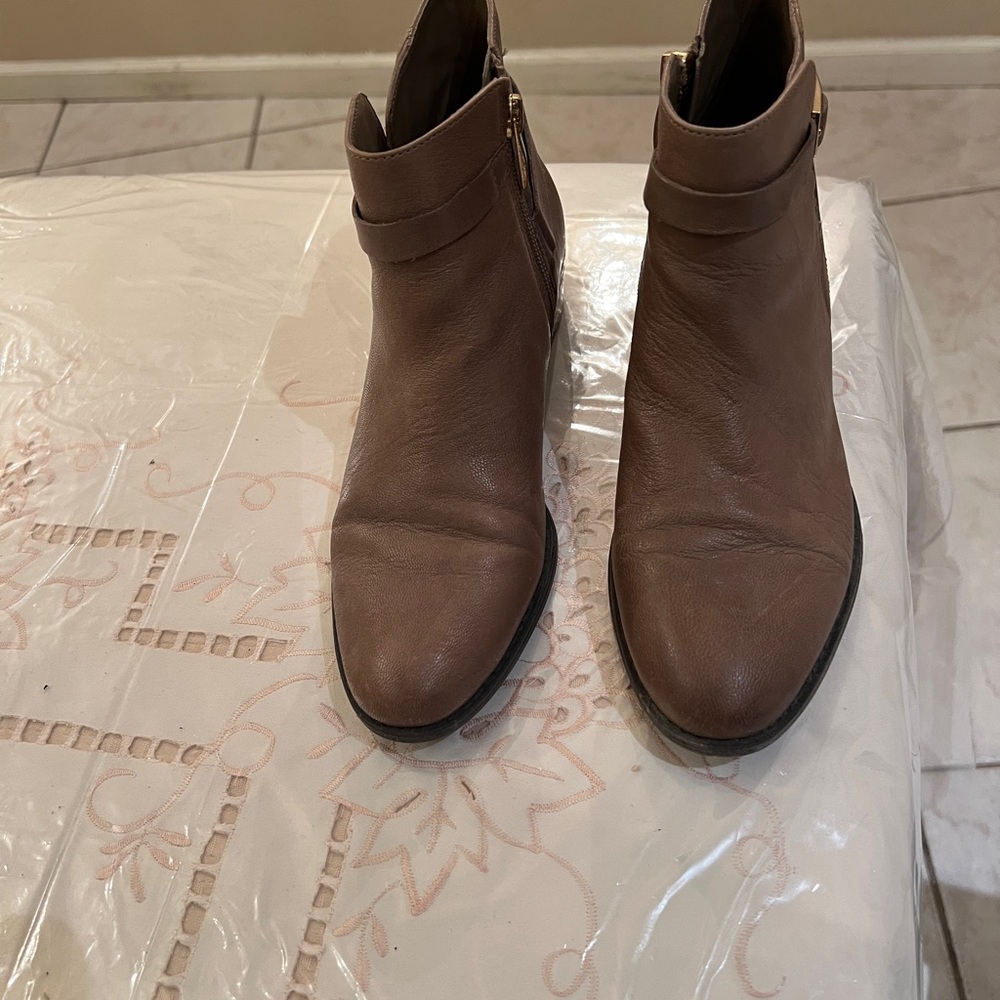 Franco Sarto Tan Ankle Booties - Picture 2 of 7